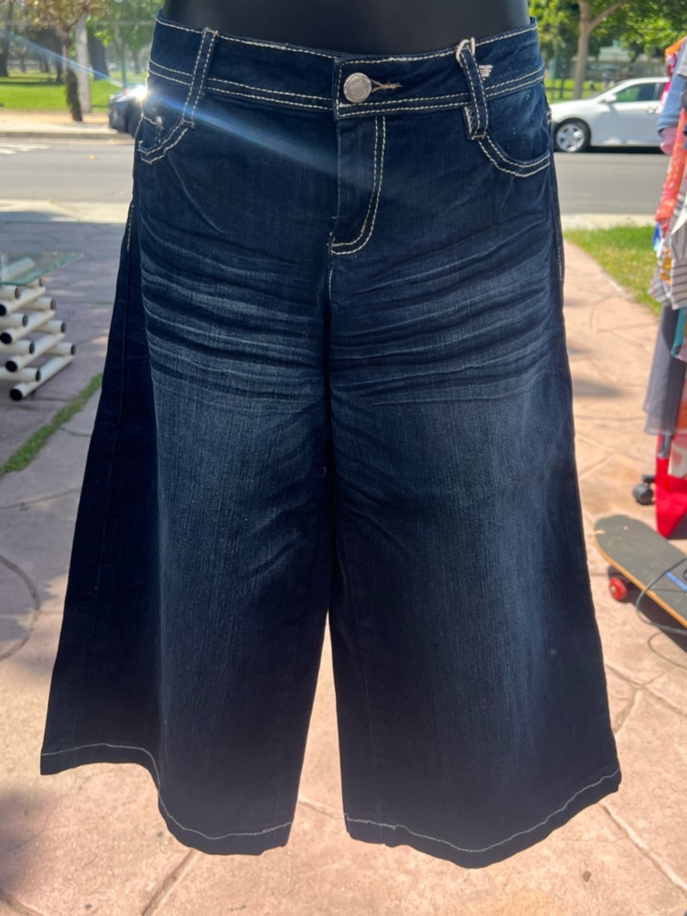Dark Blue wash Denim bottoms